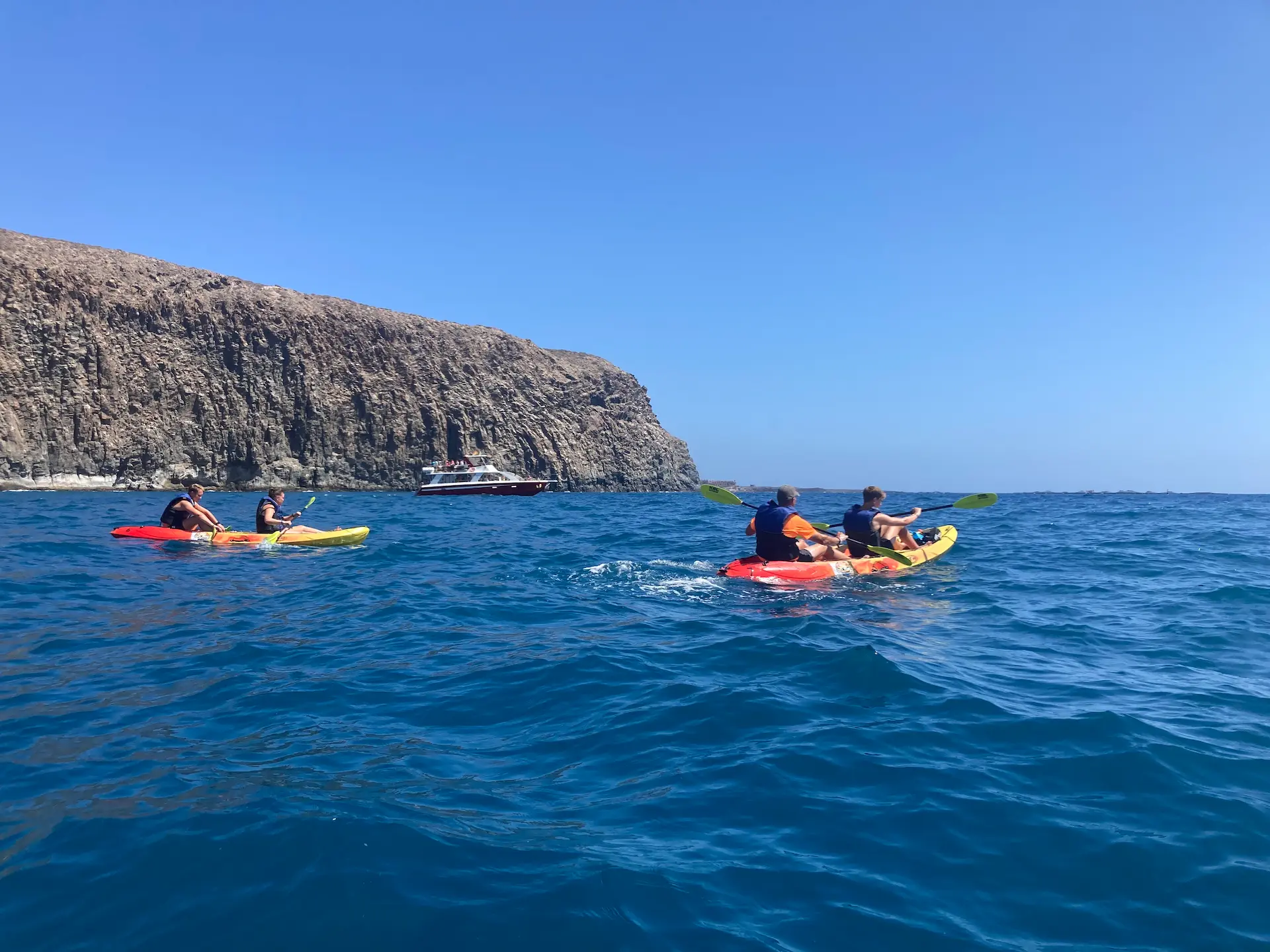 Recorrido en kayak por Los Cristianos